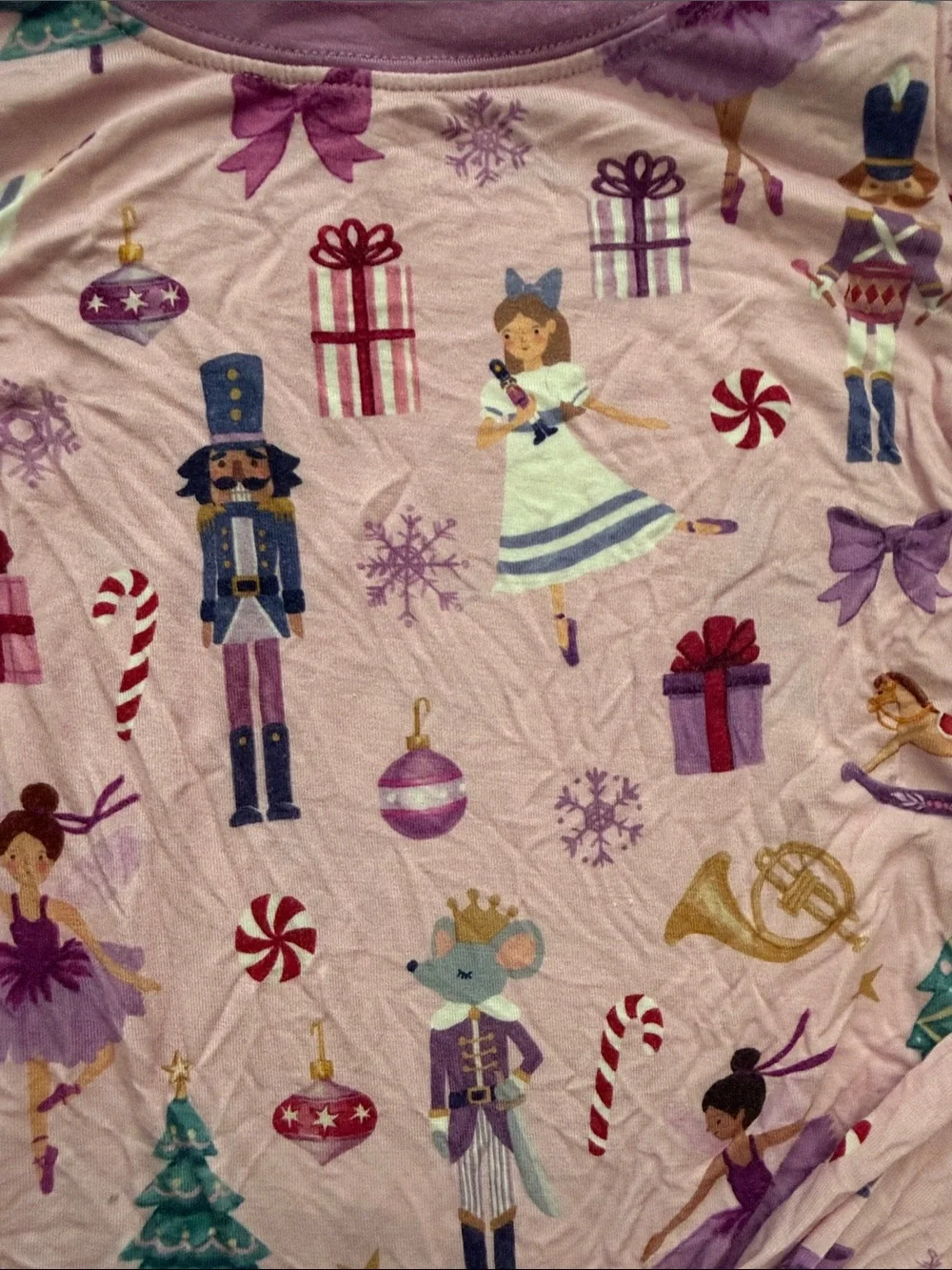 Little Sleepies Pink Nutcracker & Ballerina Pajama Set